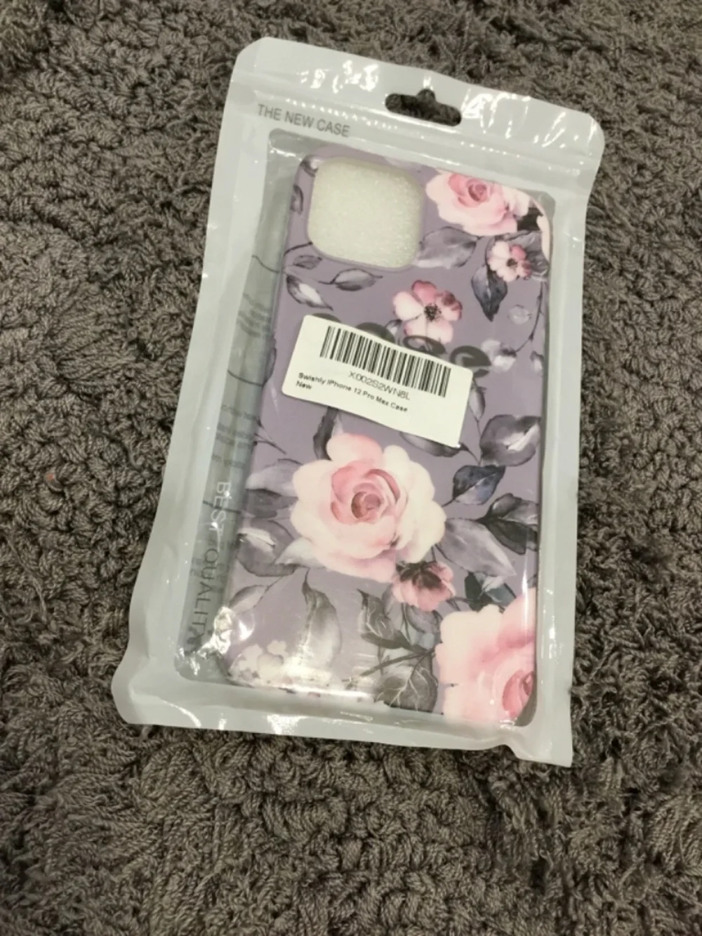 Purple and Pink Floral IPhone 12 Pro Max Phone Case